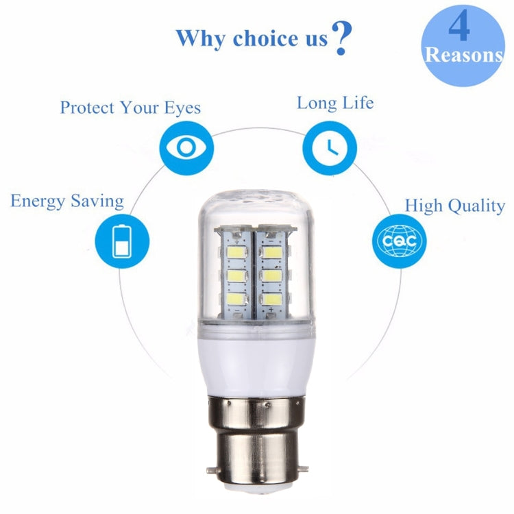 B22 2.5W LED Corn Light 24 LEDs SMD 5730 Bulb, AC 110-220V, AC 110-220V