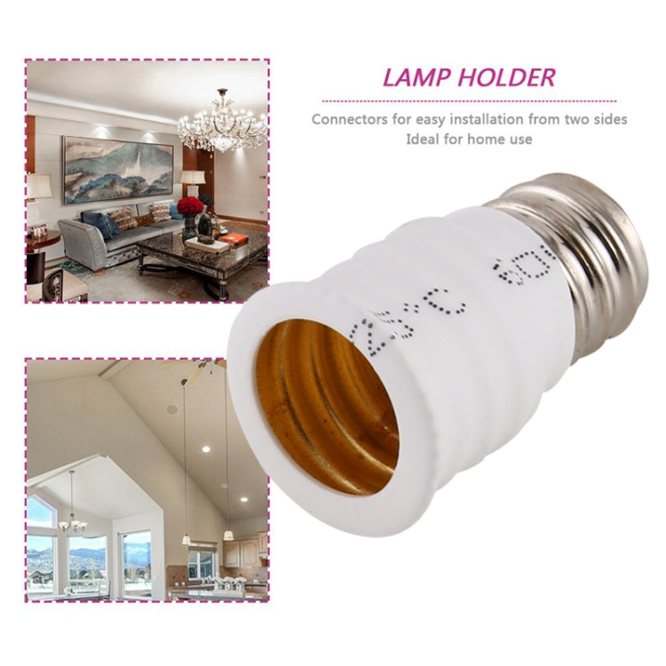 E12 to E14 Light Lamp Bulbs Adapter Converter, E12 to E14 (White), E12 to E14 (Black)