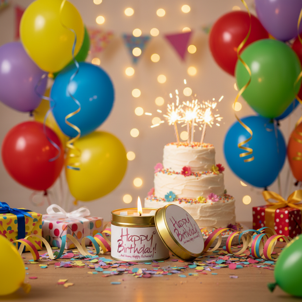 Happy Birthday Scented Candle