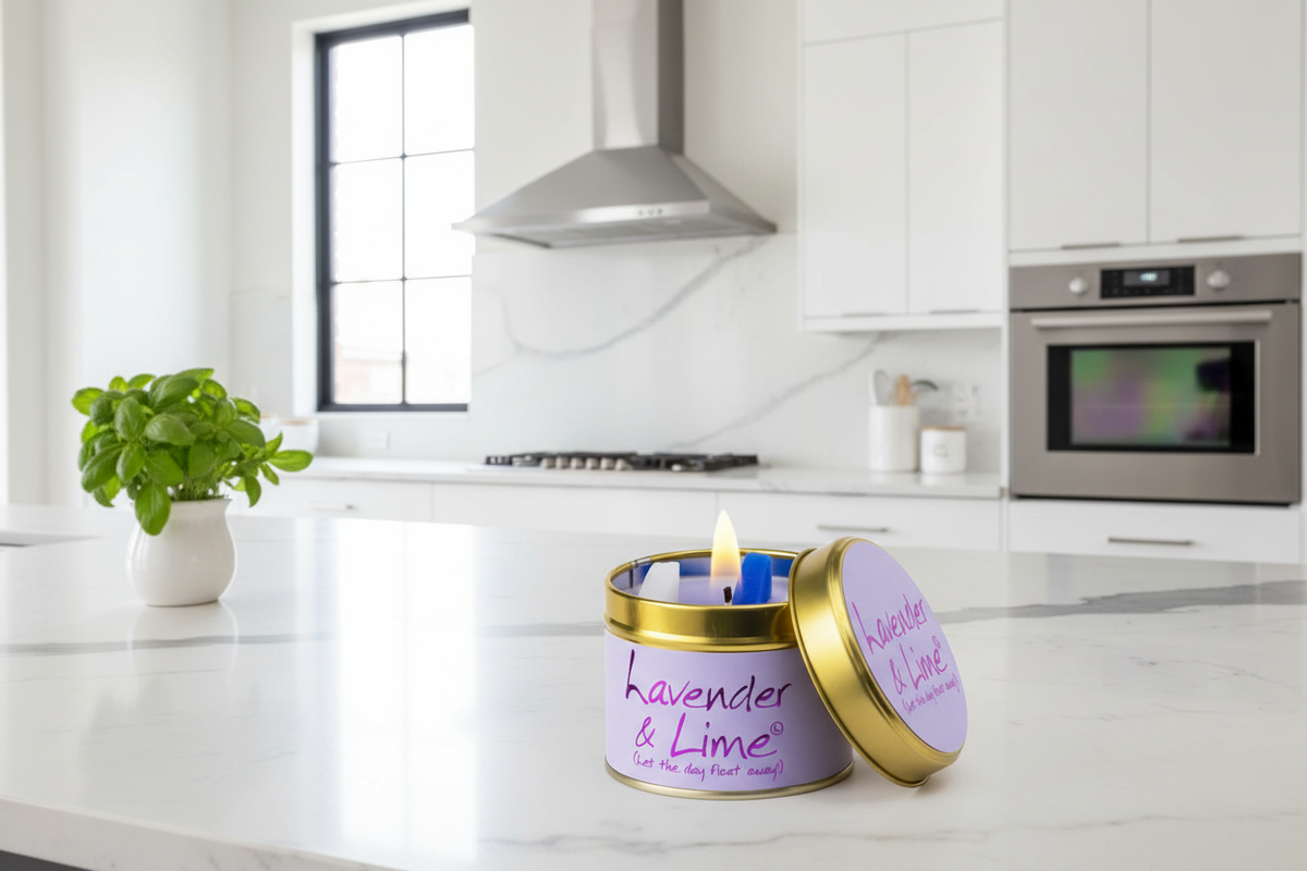 Lavender & Lime Scented Candle