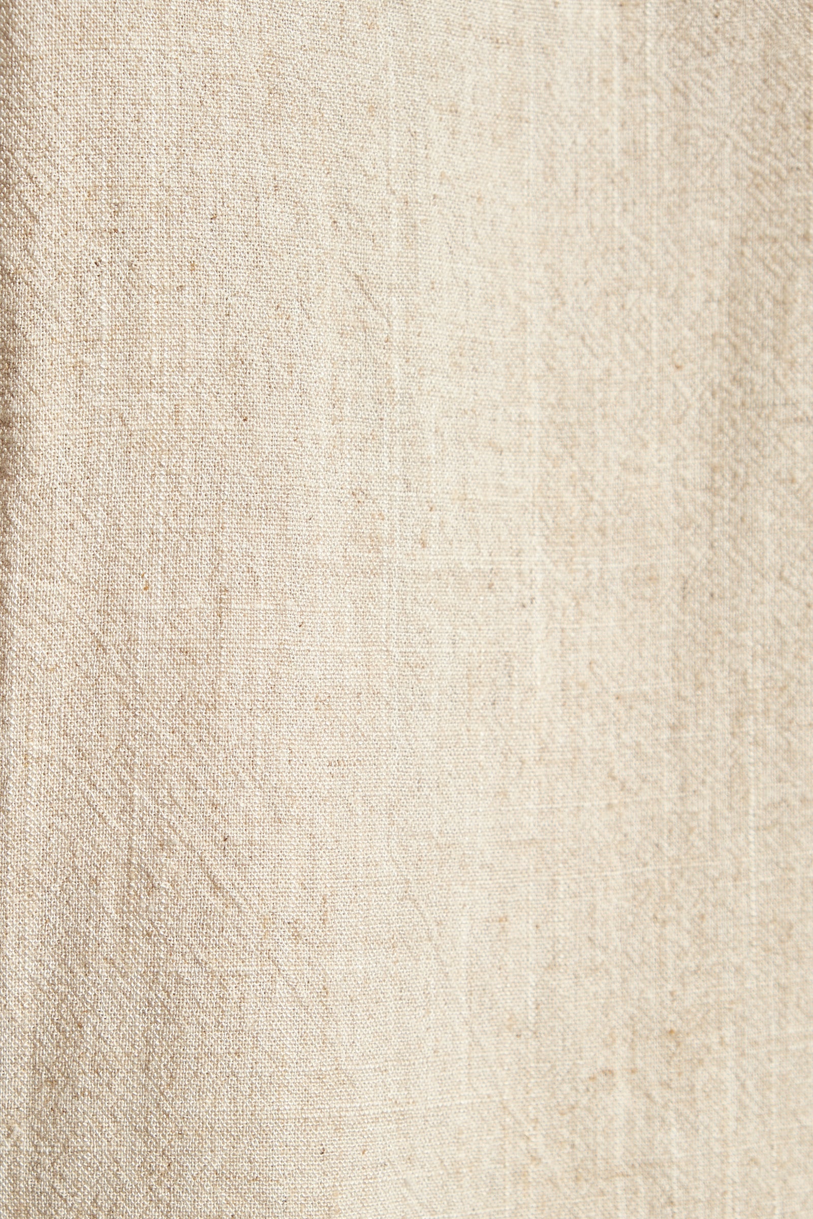 Lloyd Linen Mix Button Side Midi Skirt - Natural