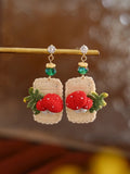 Magic Carpet Mushroom Earrings