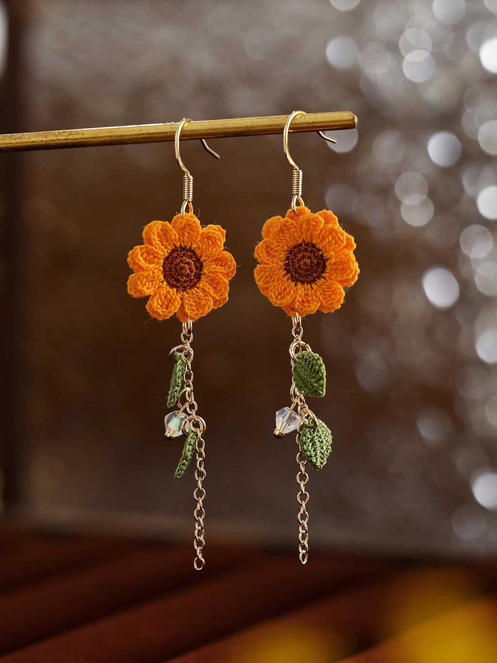 Sun-Kissed Sunflower Bloom Earrings