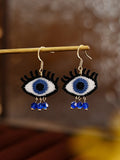 Evil Eyes Crochet Earrings