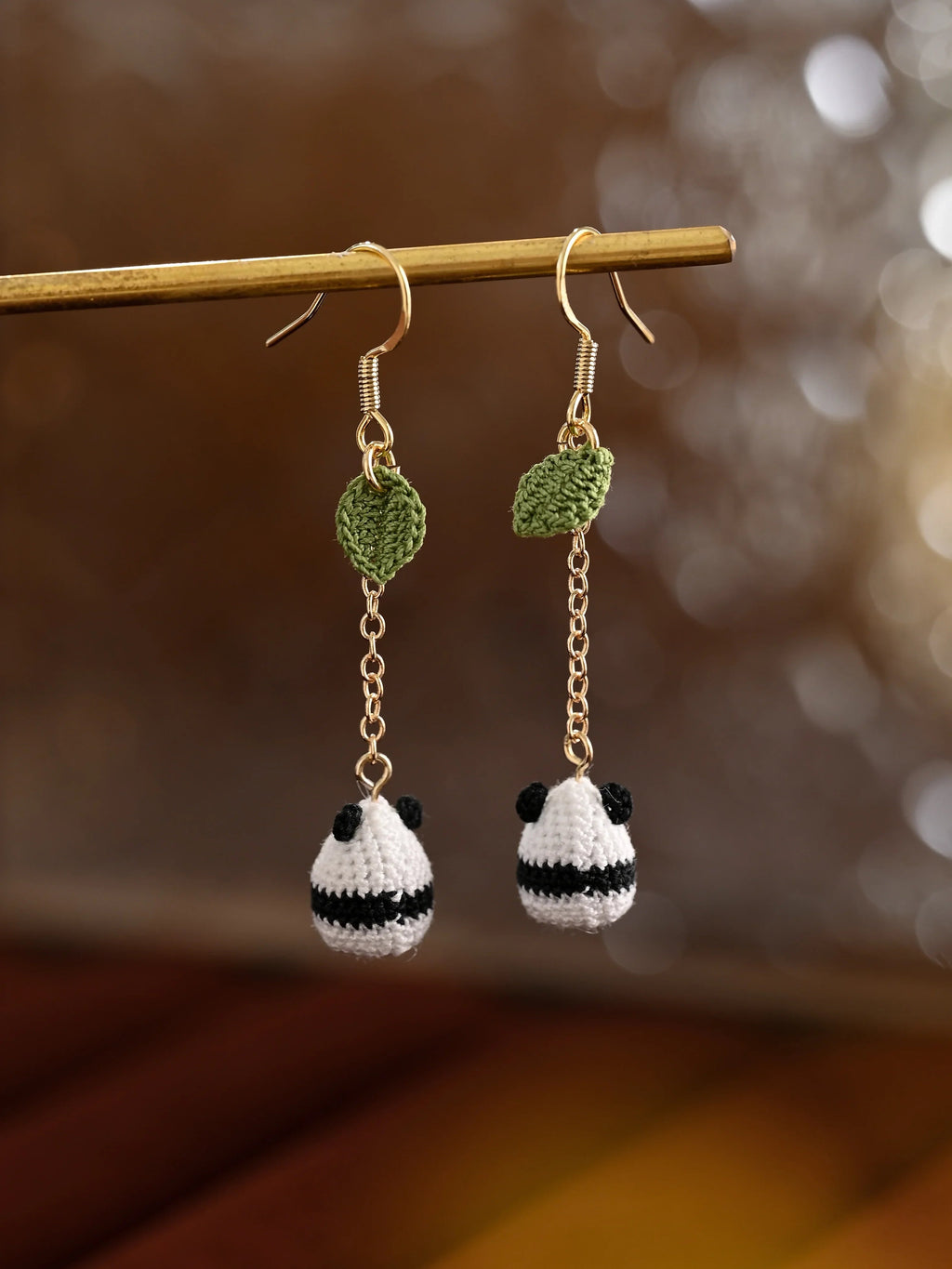Chubby Panda Micro Earrings