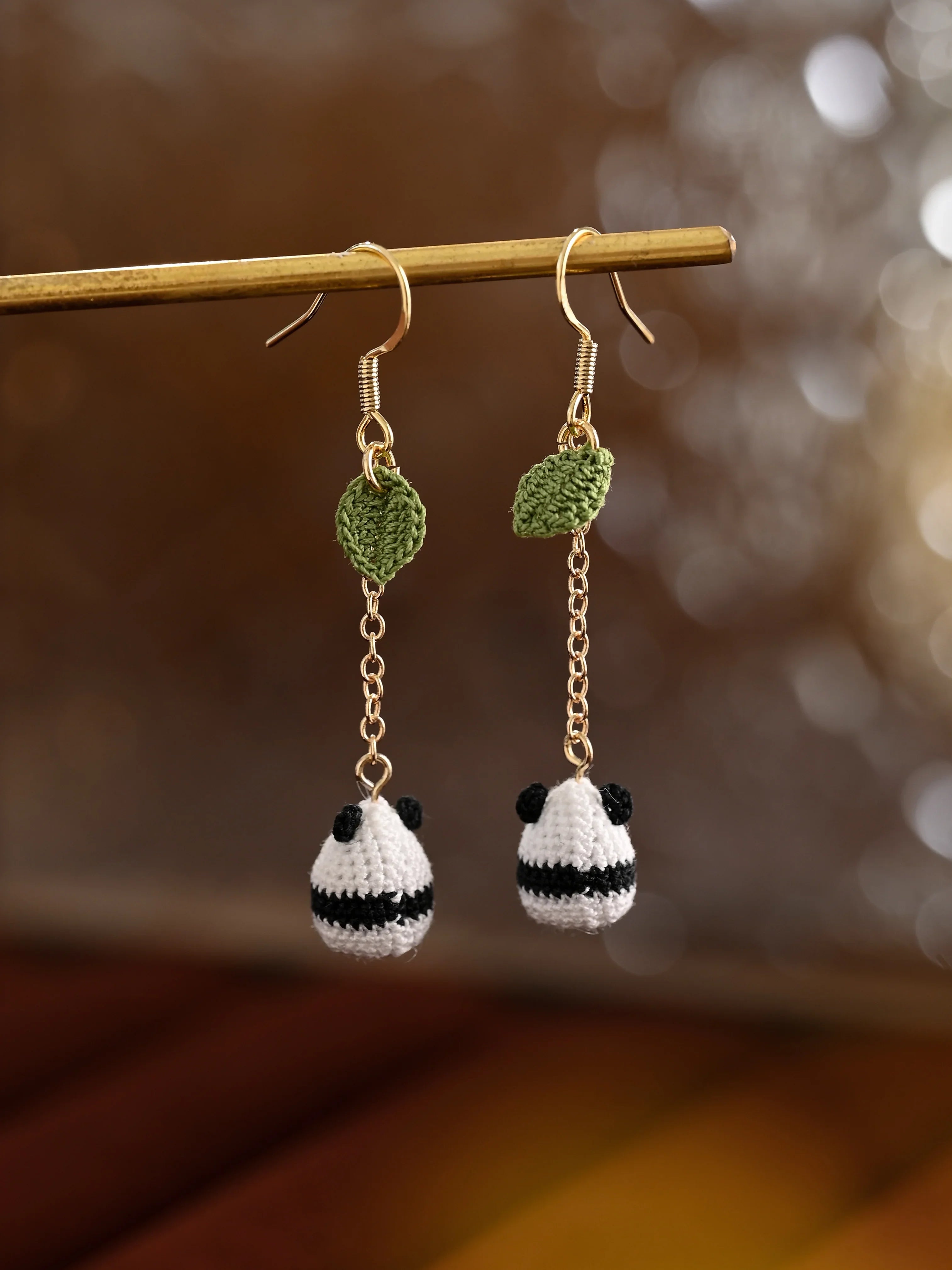 Chubby Panda Micro Earrings