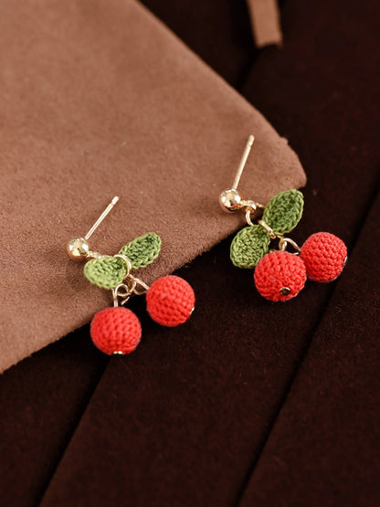 Cherry Micro Earrings