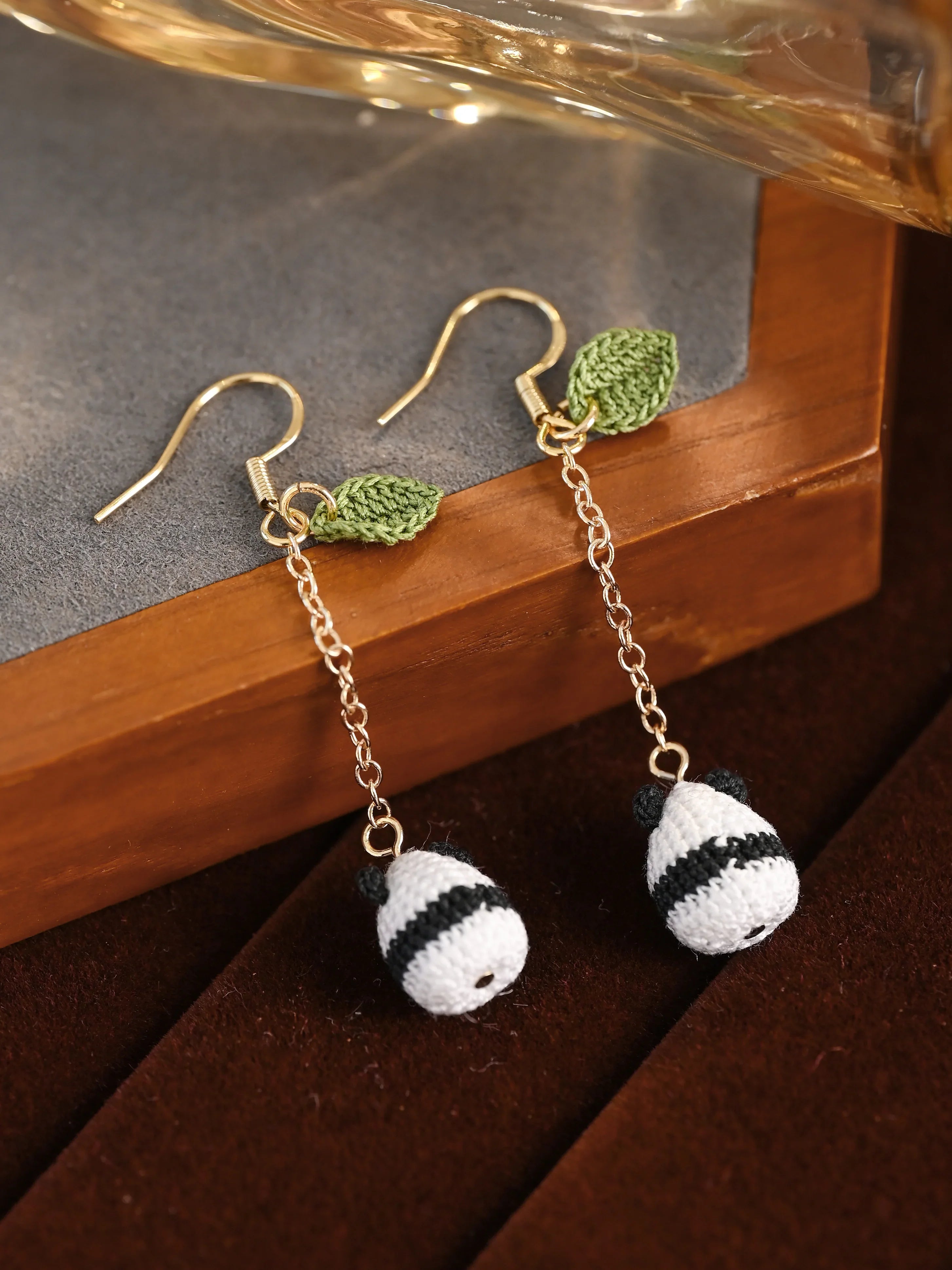 Chubby Panda Micro Earrings