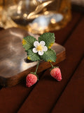 Strawberry Micro Brooch