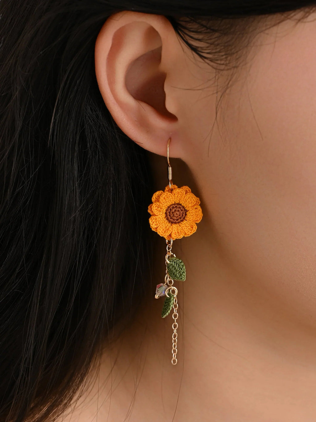 Sun-Kissed Sunflower Bloom Earrings