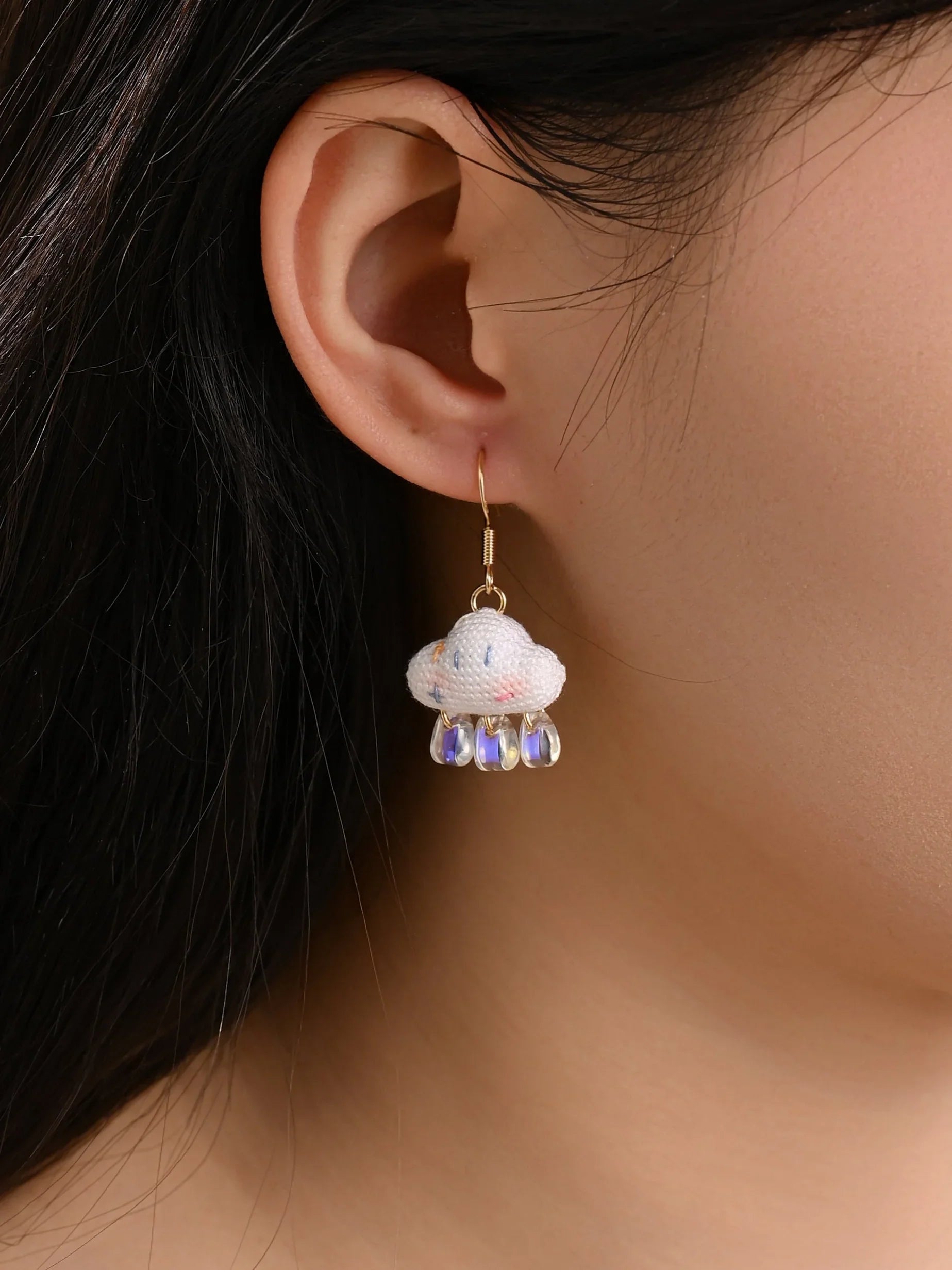 Smiling Cloud Micro Earrings