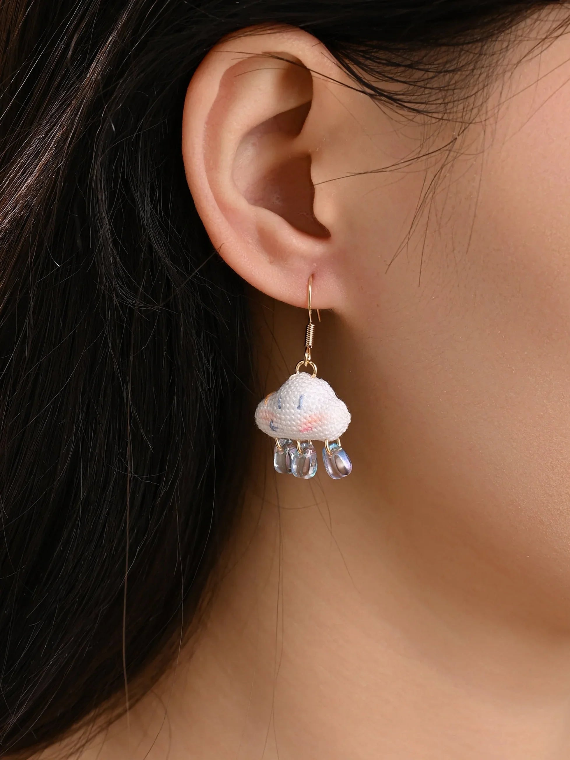 Smiling Cloud Micro Earrings