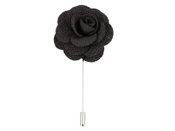 Boutonniere In Black Silk