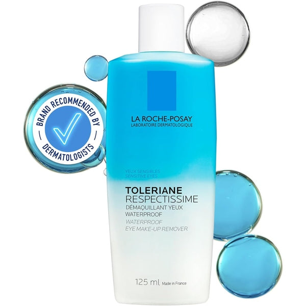 La Roche Posay Respectissime Waterproof Eye Makeup Remover 125ml - For Sensitive Eyes