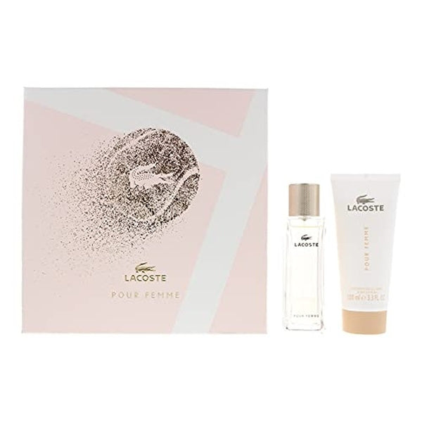 Lacoste Pour Femme Gift Set 50ml EDT + 100ml Body Lotion