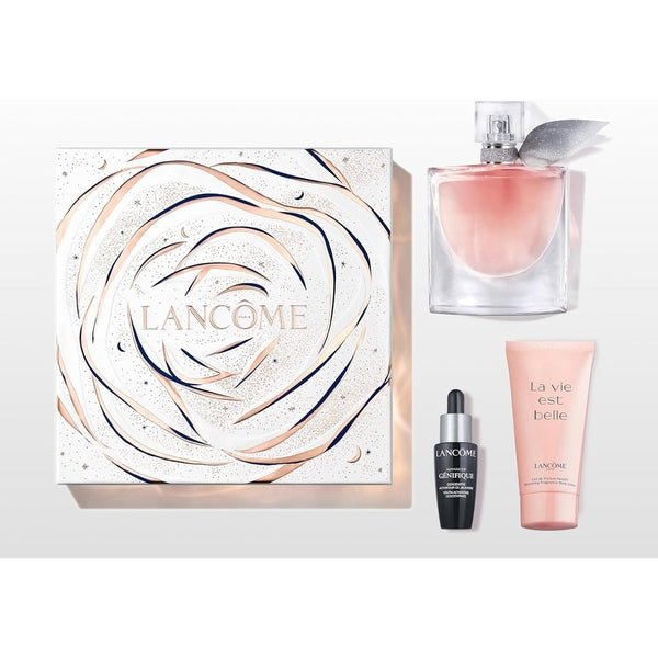 Lancome La Vie Est Belle Gift Set 50ml EDP + 50ml Body Lotion + 10ml Advanced Génifique Serum