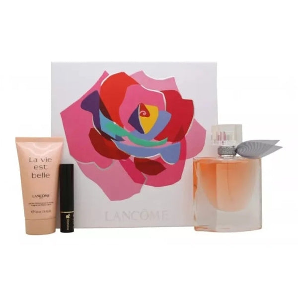 Lancome La Vie Est Belle Gift Set 50ml EDP + 50ml Body Lotion + 2ml Mascara