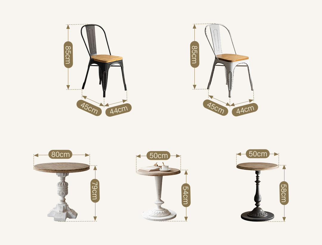 Leif Retro White Dining Table