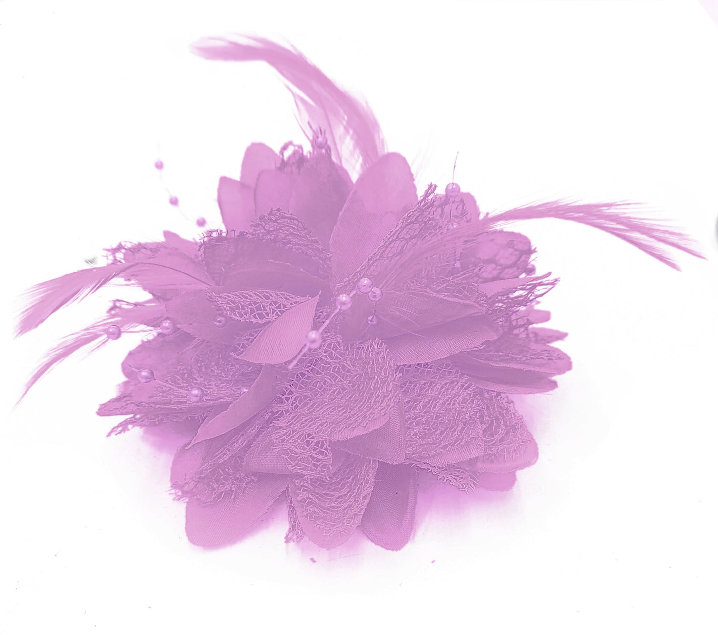 Classic Flower Fascinator - Clip, Band Pin Corsage