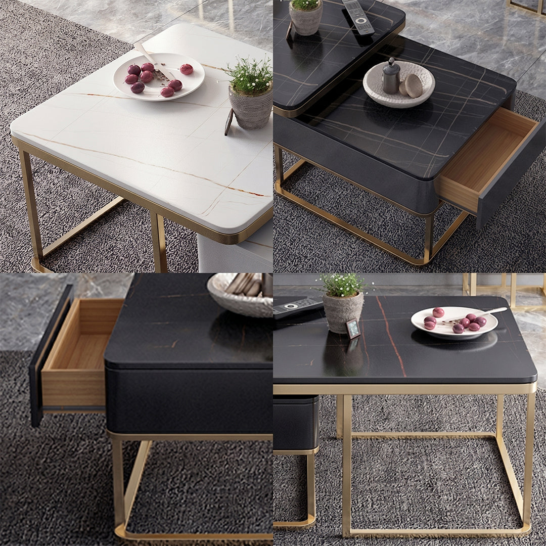 Lorelei Nesting Coffee Table Set, Sintered Stone