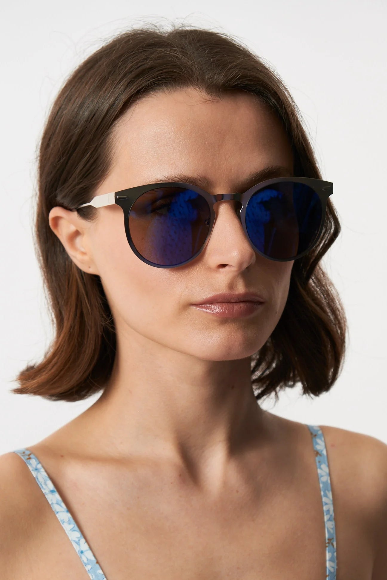 Kiko Round Silver Sunglasses