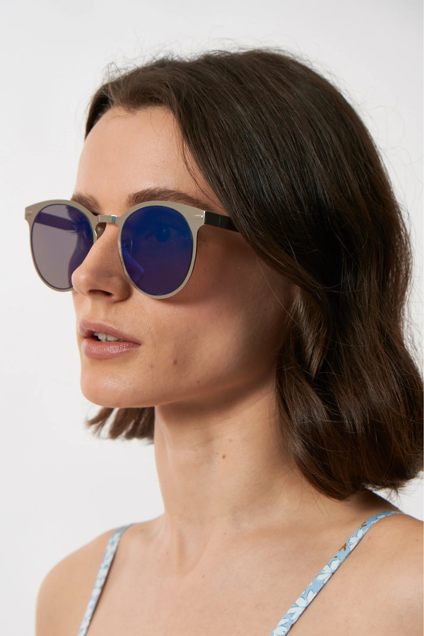 Kiko Round Silver Sunglasses