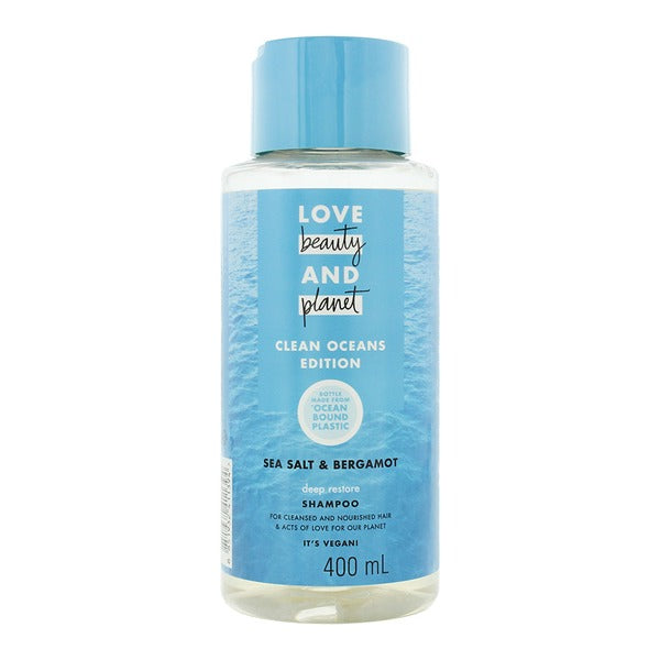 Love Beauty And Planet Deep Restore Clean Oceans Sea Salt and Bergamot Shampoo 400ml