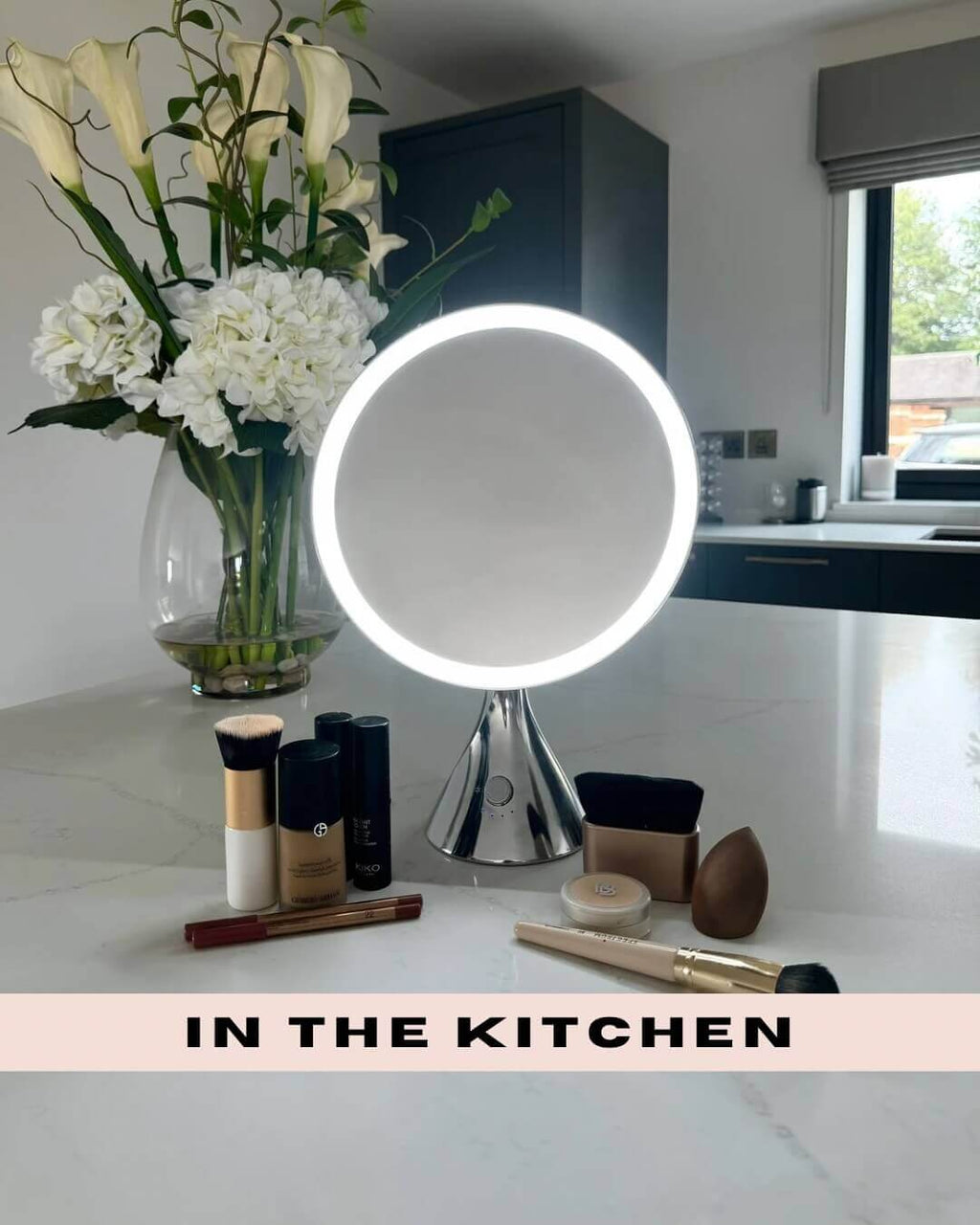 LumiGlam Pro Cosmetic Vanity Mirror in Chrome