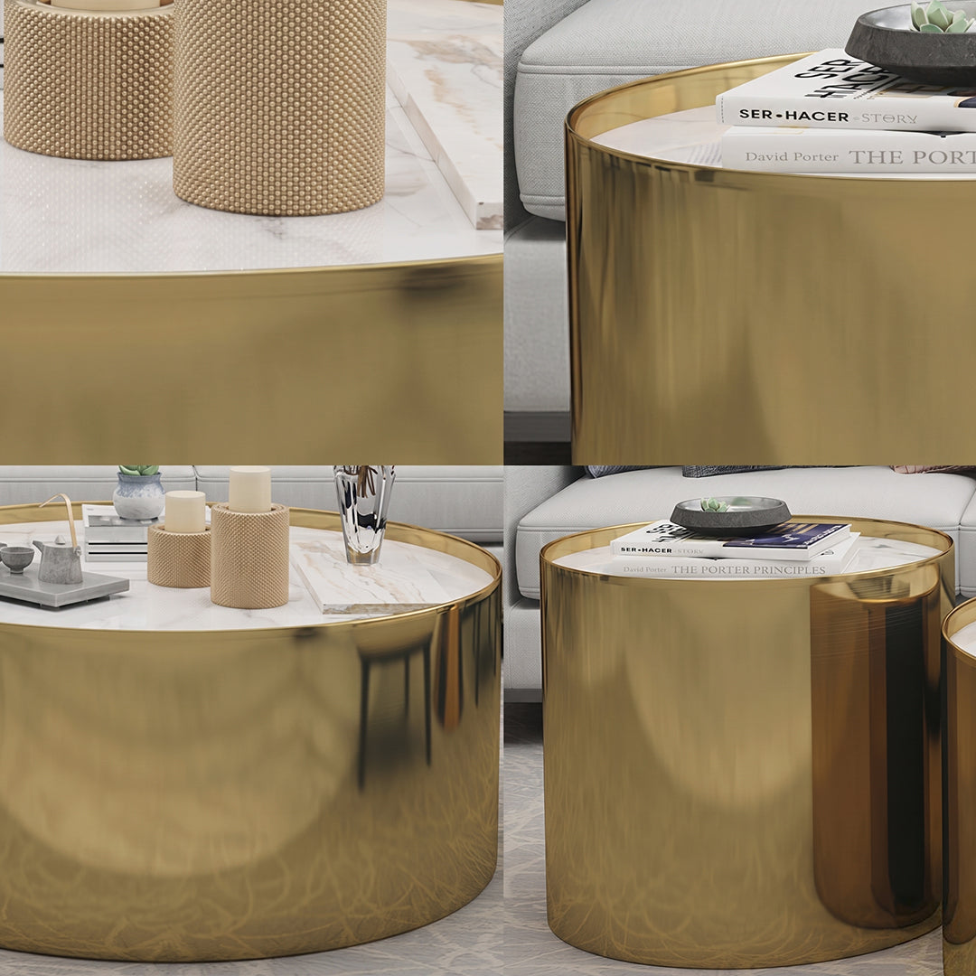 Luxury Coffee Table Set, Sintered Stone