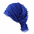 Muslim Stacking Cap Chiffon Fold Turban Cap Chemotherapy Cap
