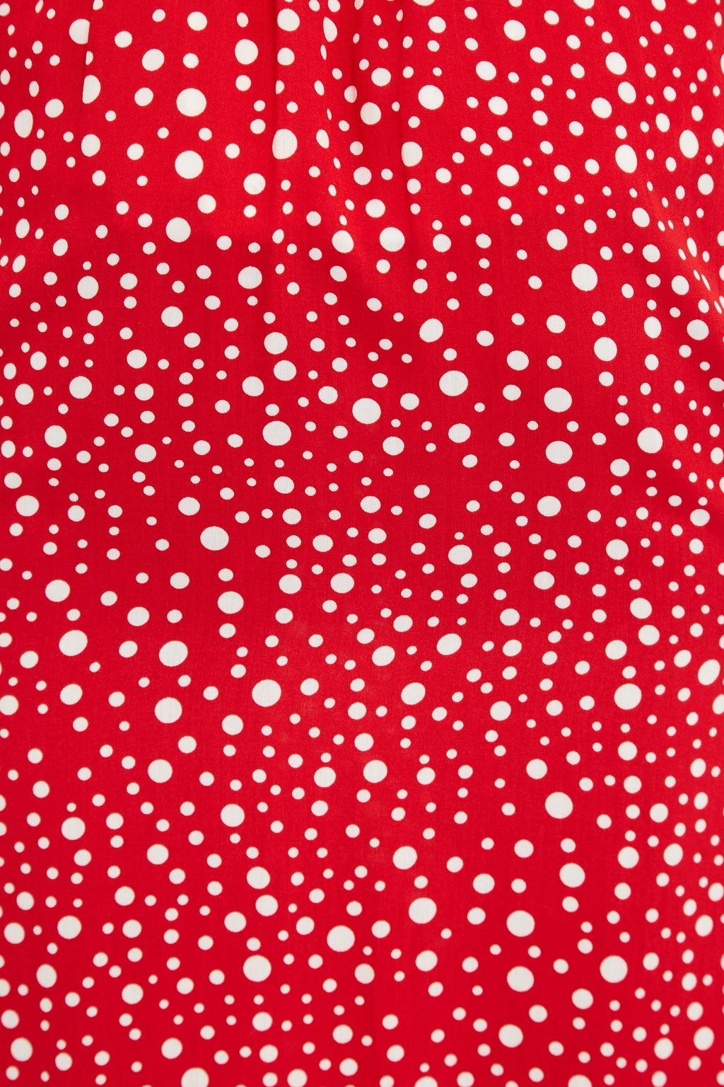Louche Mara Spot It Print Ruffle Hem Wrap Midi Skirt Red