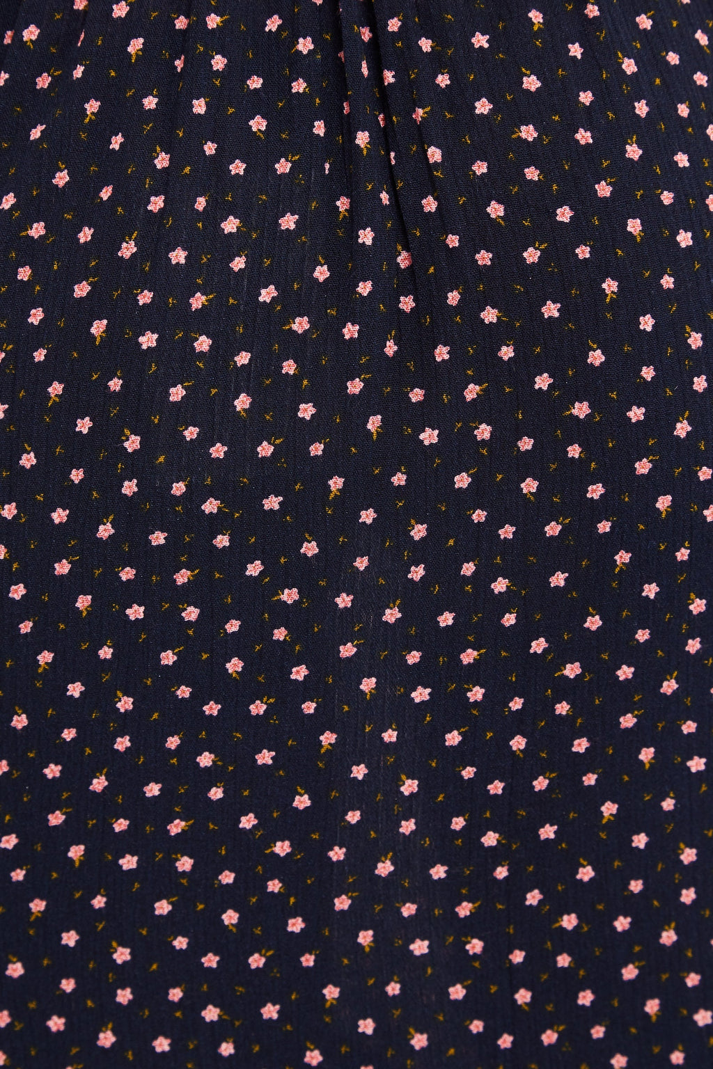 Louche Mara Teeny Flower Bud Print Ruffle Hem Wrap Midi Skirt