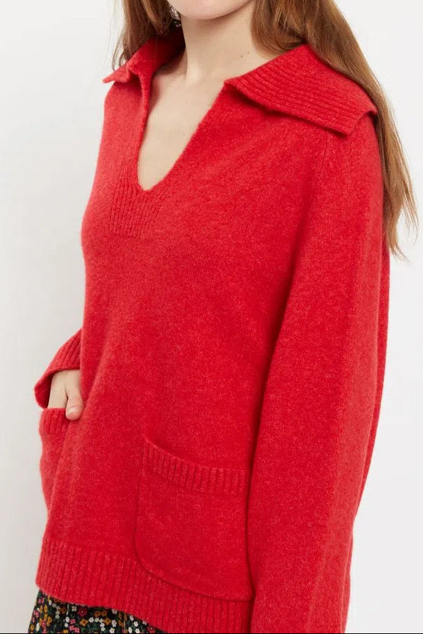 Louche Margina Collared 2 Pocket Sweater