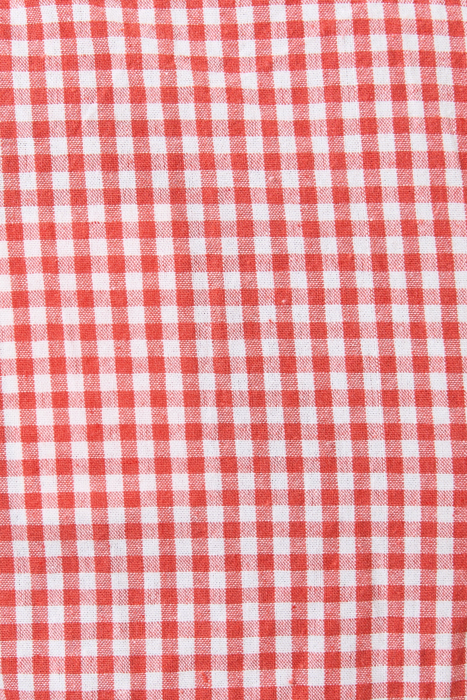 Marika Gingham Ric Rac Trim Resort Shirt - Red