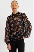 Louche Masha Carpathian Florals Print Long Sleeve Blouse