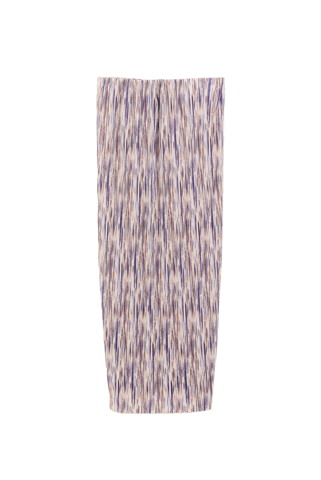 Maylis Line Print Pleat Mid Skirt
