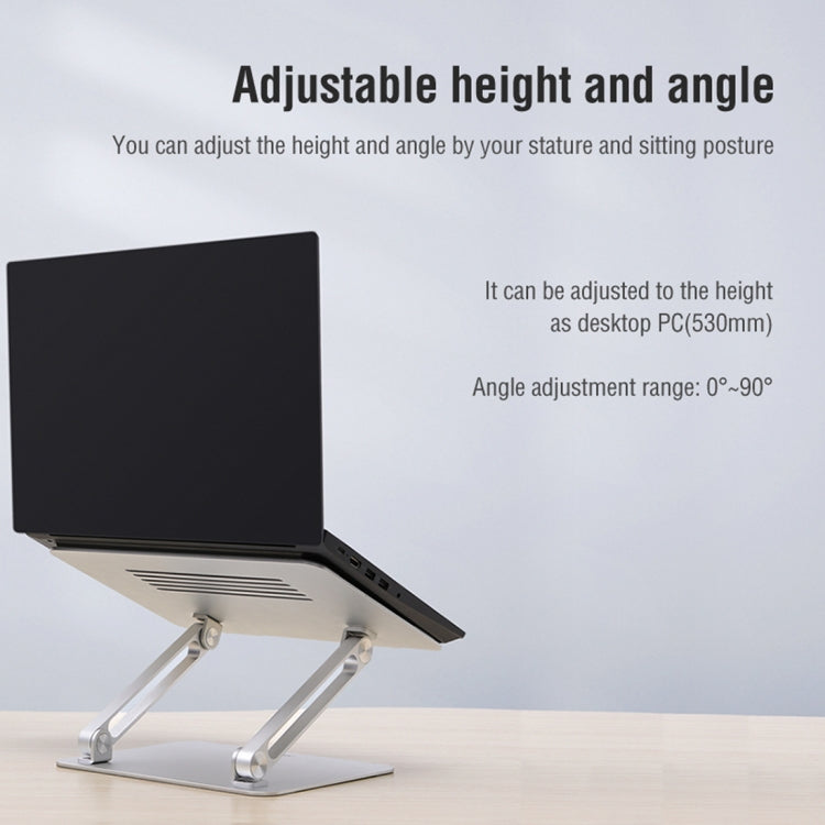NILLKIN ProDesk Adjustable Aluminum Alloy Laptop Notebook Stand Holder (Silver)