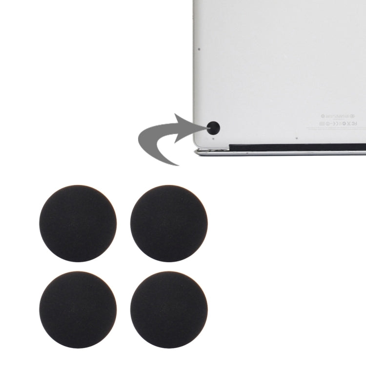 4 PCS for Macbook Pro Retina 13.3 inch & 15.4 inch (2012-Early 2015) A1398 & A1425 & A1502 Bottom Case Rubber Mats, A1398 & A1425 & A1502