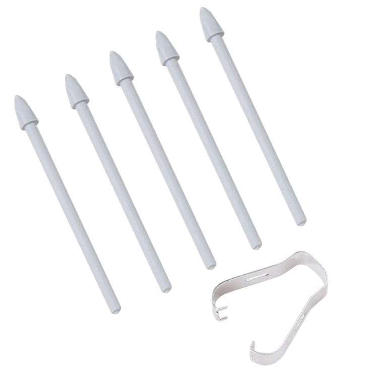 6 in 1 Universal Stylus Pen Replacement Pencil Tips For Samsung Galaxy Tab S8 / S7 / S6 / Galaxy Note20 / Note10 / S23 Ultra / S22 Ultra(Grey)