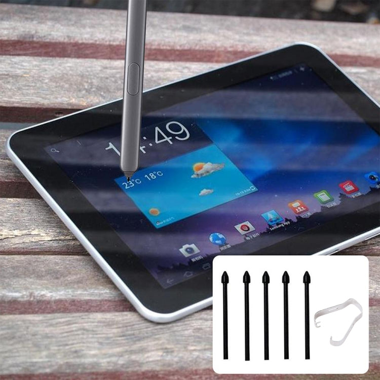 6 in 1 Universal Stylus Pen Replacement Pencil Tips For Samsung Galaxy Tab S8 / S7 / S6 / Galaxy Note20 / Note10 / S23 Ultra / S22 Ultra(Grey)