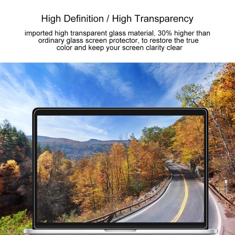 9H Surface Hardness HD Explosion-proof Tempered Glass Film for Macbook Pro 13.3 inch with Touch Bar (A1706), For Macbook Pro 13.3 inch with Touch Bar (A1706)