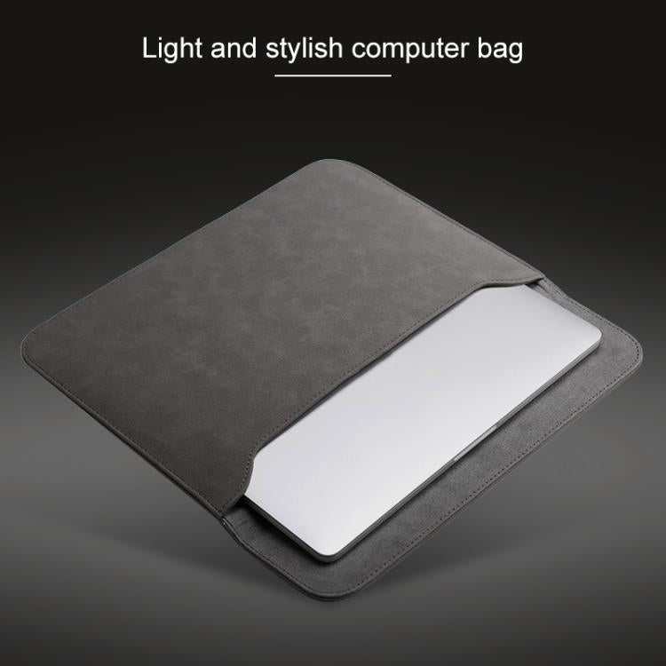 2 in 1 Horizontal Matte Leather Laptop Inner Bag + Power Bag for MacBook Air 13.3 inch A1466 (2012 - 2017) / A1369 (2010 - 2012), MacBook Air 13.3 inch A1466 (2012 - 2017) / A1369 (2010 - 2012)