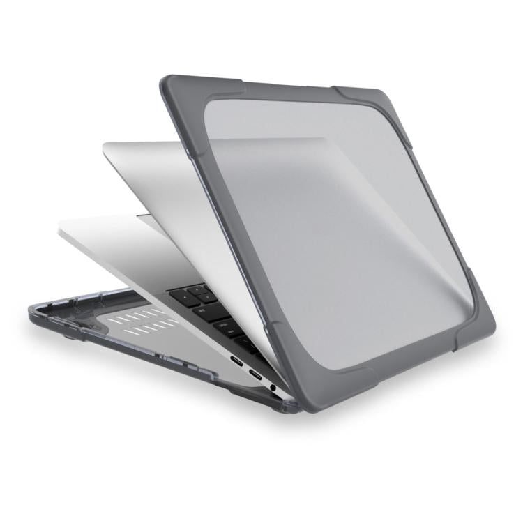 For Macbook Pro 13.3 inch (A1708) & with Touchbar (A1706) Laptop TPU + PC Folding Shockproof Protective Case with Holder, For Macbook Pro 13.3 inch with Touch Bar