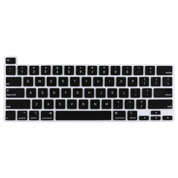 Dustproof Silicone Laptop Keyboard Protective Film for MacBook Pro 13.3 inch 2022 (Black)