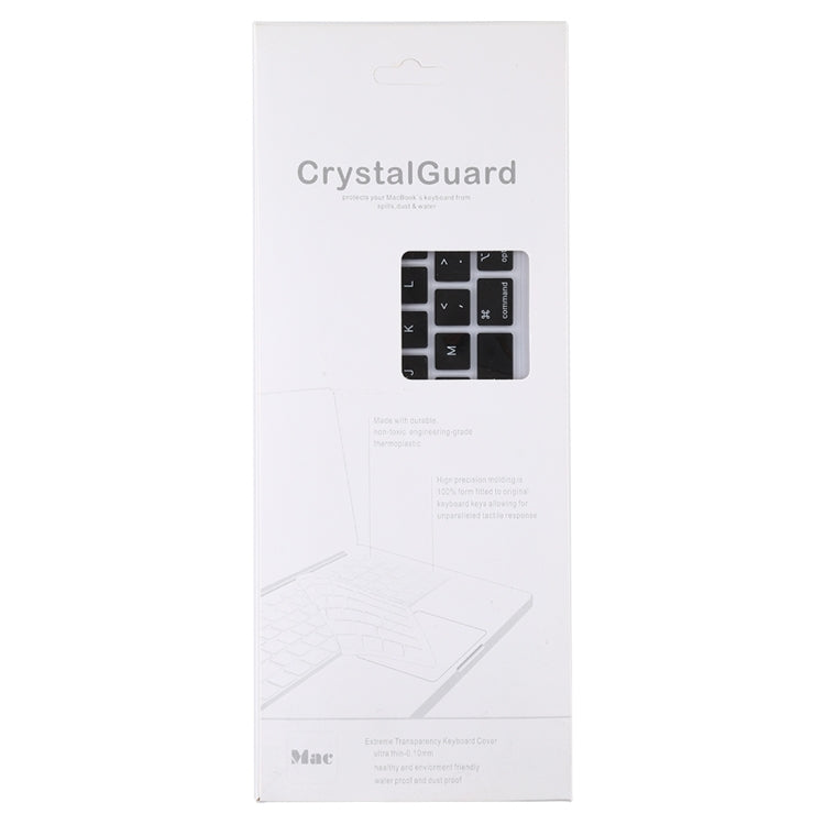 Dustproof Silicone Laptop Keyboard Protective Film for MacBook Pro 13.3 inch 2022 (Black)