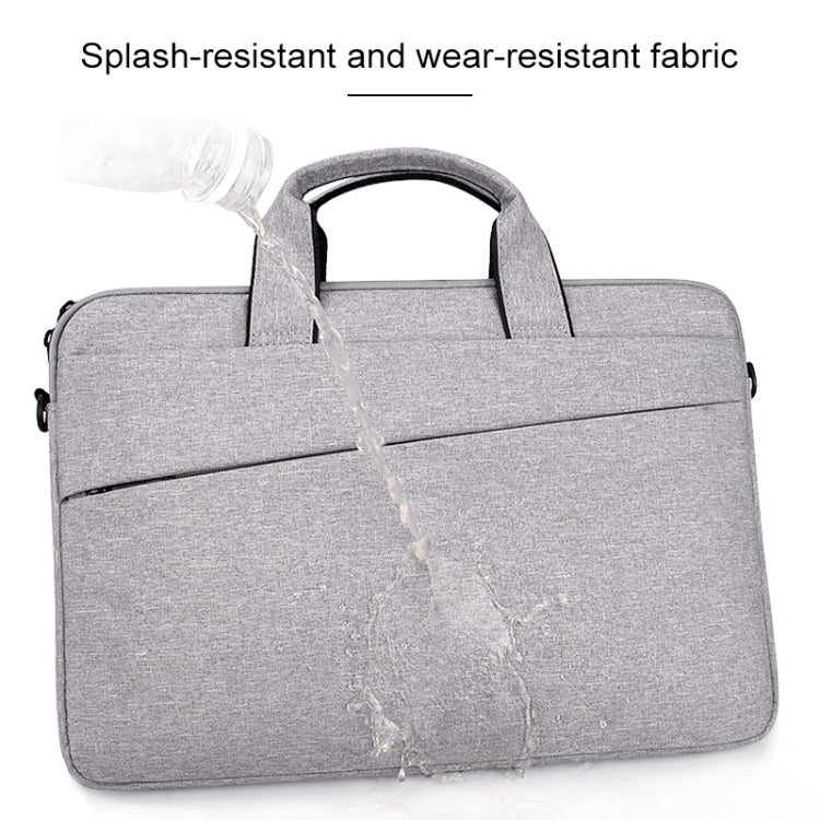 ST03S 15.4 inch Double Side Pockets Wearable Oxford Cloth Soft Handle Portable Laptop Tablet Bag, 15.4 inch Black, 15.4 inch Pink, 15.4 inch Grey, 15.4 inch Deep Space Gray, 15.4 inch Navy Blue