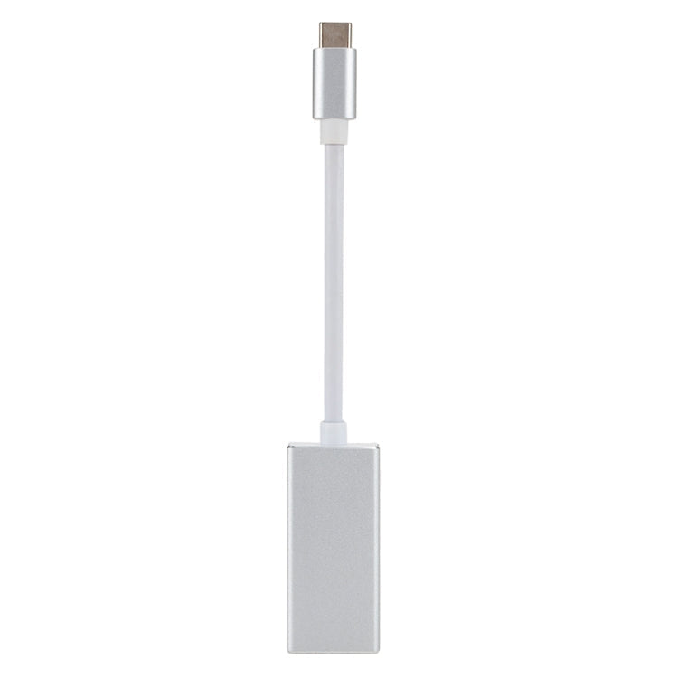 USB-C / Type-C 3.1 Male to DP Female HD Converter, Length: 12cm (Silver)