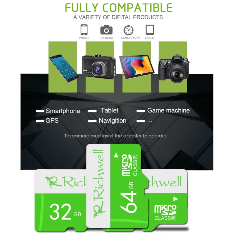 Richwell 32GB High Speed Class 10 Micro SD(TF) Memory Card, 32GB