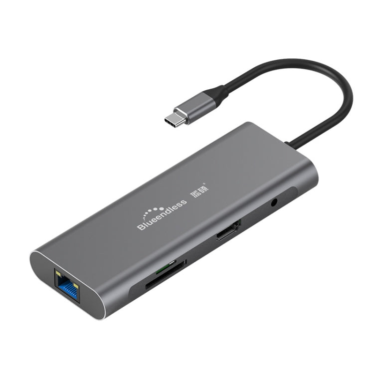 Blueendless 9 In 1 Multi-function Type-C / USB-C HUB Expansion Dock, 9 In 1