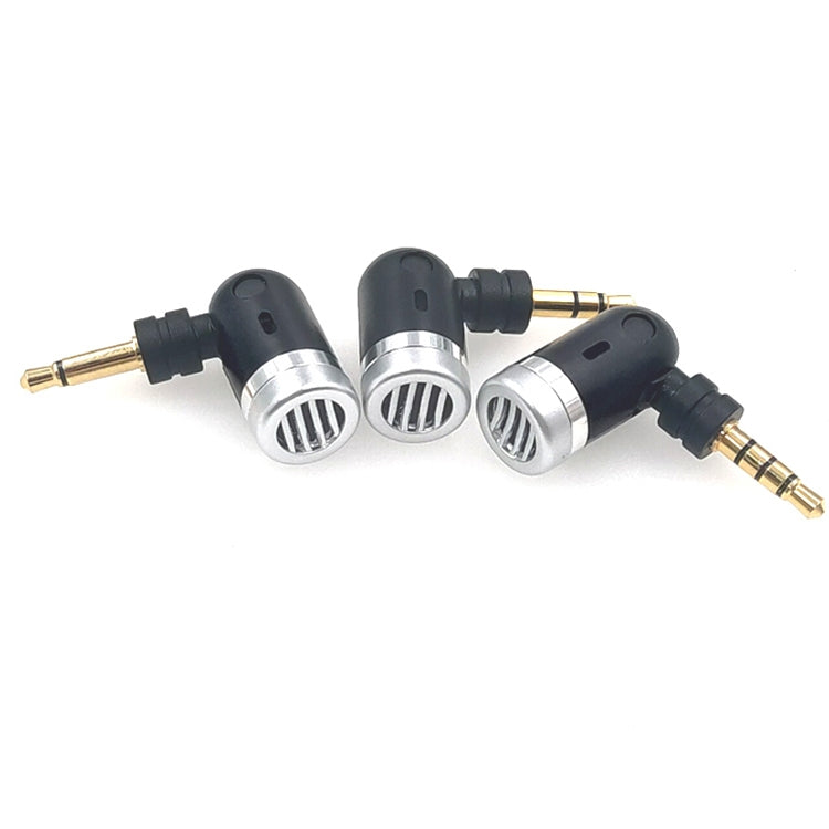 MK-5 4 Level Pin 3.5mm Gold Plated Plug Live Mobile Phone Tablet Laptop Mini Bend Microphone, 4 Level Pin